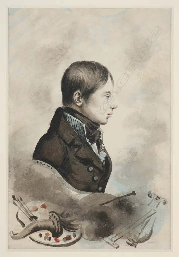 F Cuviard 'Portrait of an artist', Image 1++